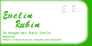 evelin rubin business card